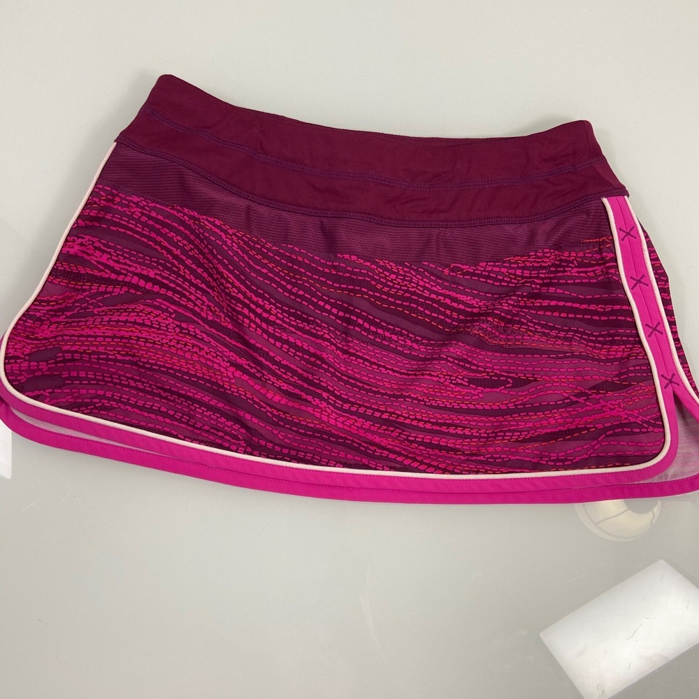 Athleta Women 0 Pink Ramp It Up Tennis/Golf/Pickleball Skort Built-in Shorts‎